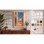 Ochre Courtyard Retro - Wrapped Canvas-1205650113-1205650114