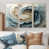 Toile naturelle avec cadre flottant