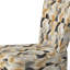 Chaise d'appoint rembourrée beige, chaise d'appoint moderne et géométrique beige