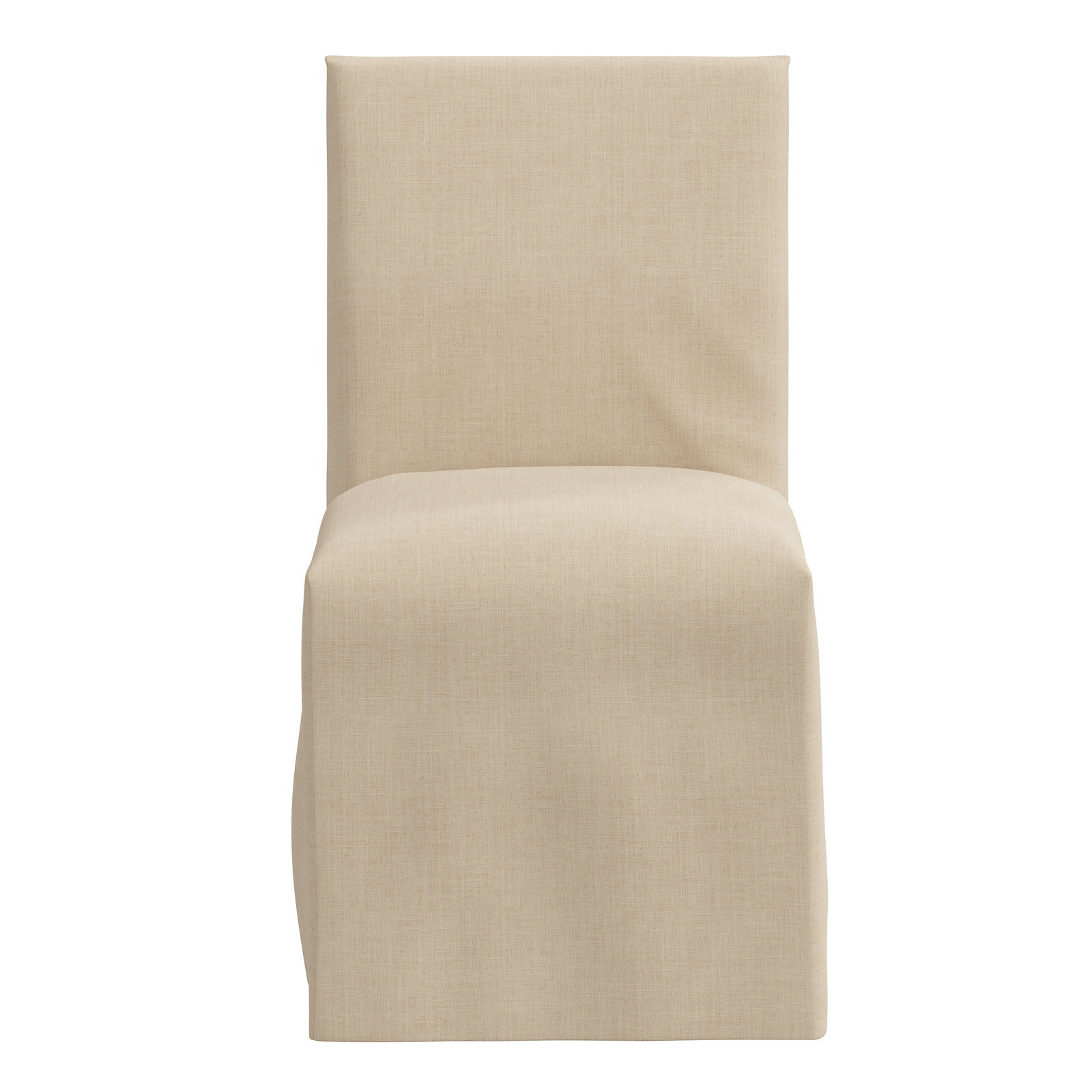 Armstrong Cotton Parsons Chair in Twill White, Classic Linen Linen