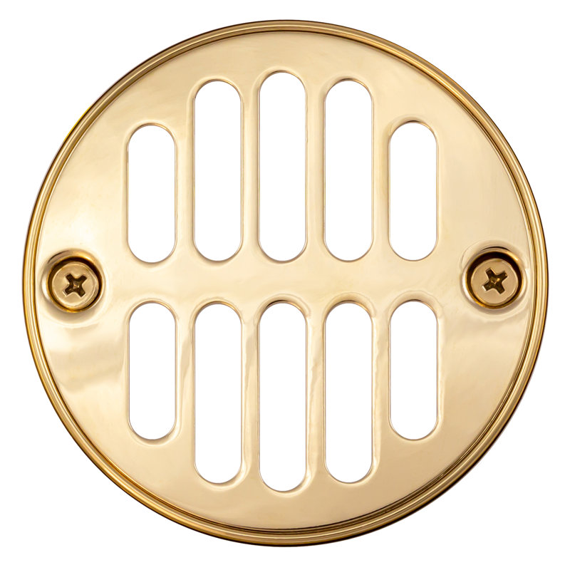 3.5'' W Grid, Polished Brass