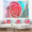 Tapisserie rose abstrait à motif floral-28494548