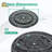 Red Barrel Studio 23.98" Cast Aluminum Lazy Susan Turntable, 360° Rotating Display Tray With Silent Bearings, Round Table Top Swivel Serving Plate With Umbrella Hole For Outdoor Dining Table, Elizabeth Style