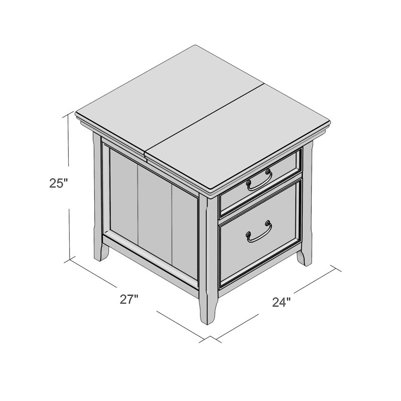 Mathis 2 - Drawer End Table