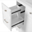 Meuble-lavabo de 36 po avec lavabo en céramique, tiroirs standard et double couche, portes à fermeture en douceur, tablettes réglables, armoire de rangement moderne pour petites et moyennes salles de bain-1870829119
