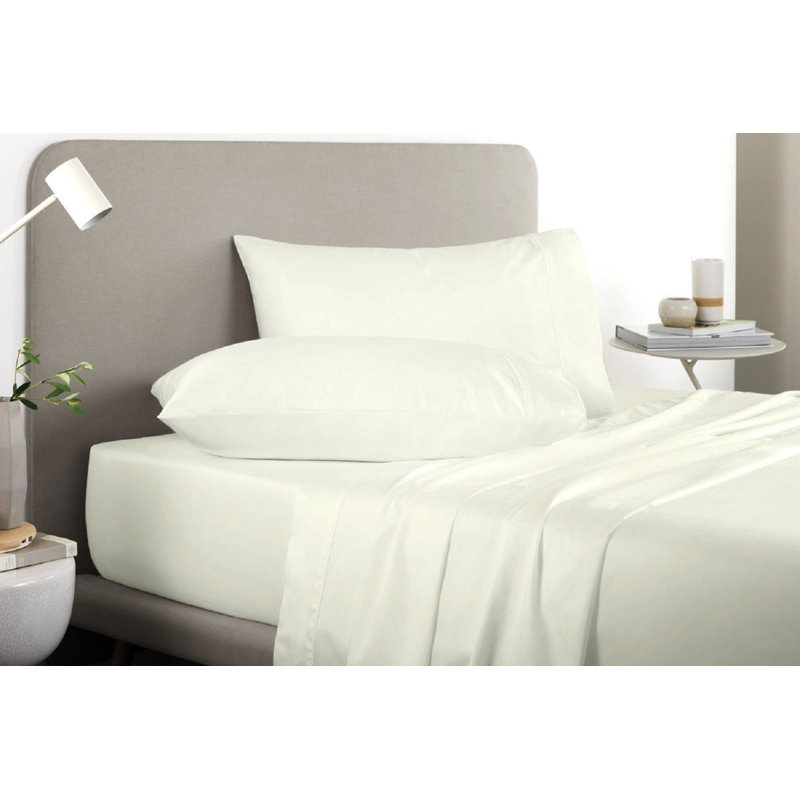 Ensemble de draps en micro-fibre, Coquille d'oeuf, Ensemble de draps pour lit double + un drap-housse