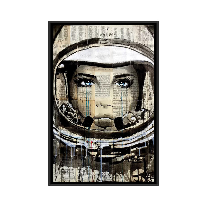 « new refrontalier », impression sur toile, H 26 po x l 18 po x P 1,5 po, Toile avec cadre noir, Pas de tapis