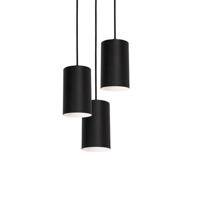 Luminaire suspendu en grappe à 3 lumières Elsmore