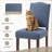 Upholstered Parsons Dining Chairs, Linen Side Chair-165713899