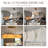 58" L Dimmable Gold Led Rectangular Chandelier Alabaster Pendant Light For Kitchen Island