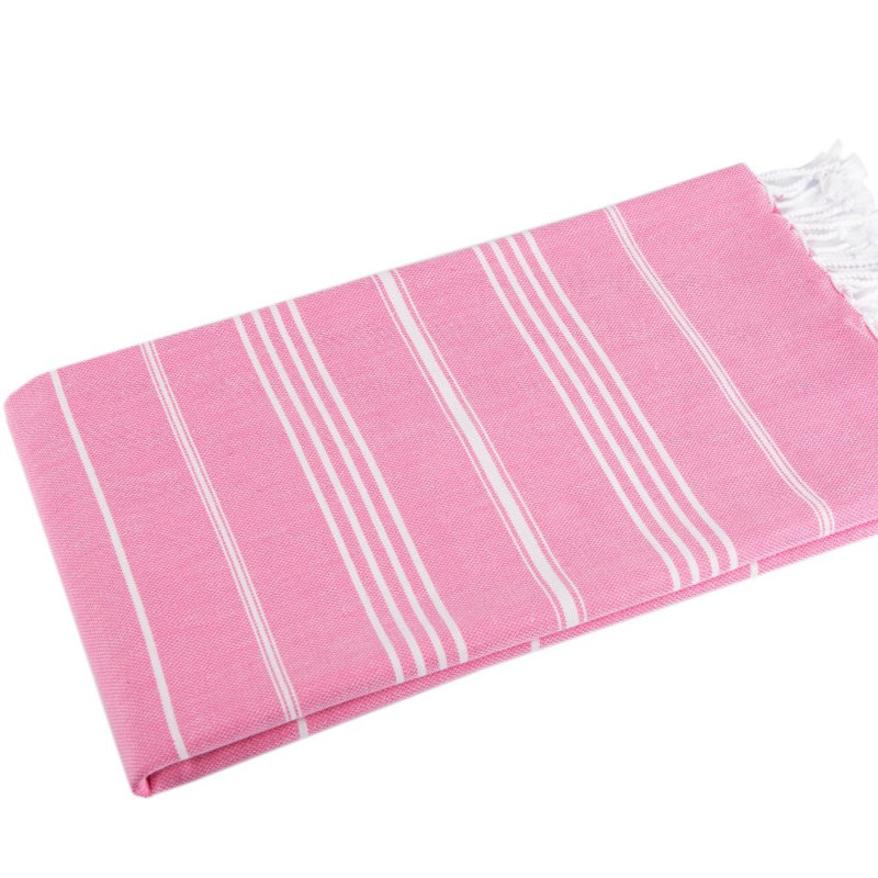 Marilyn Cotton Ultra Light Beach Towel, Hot Pink