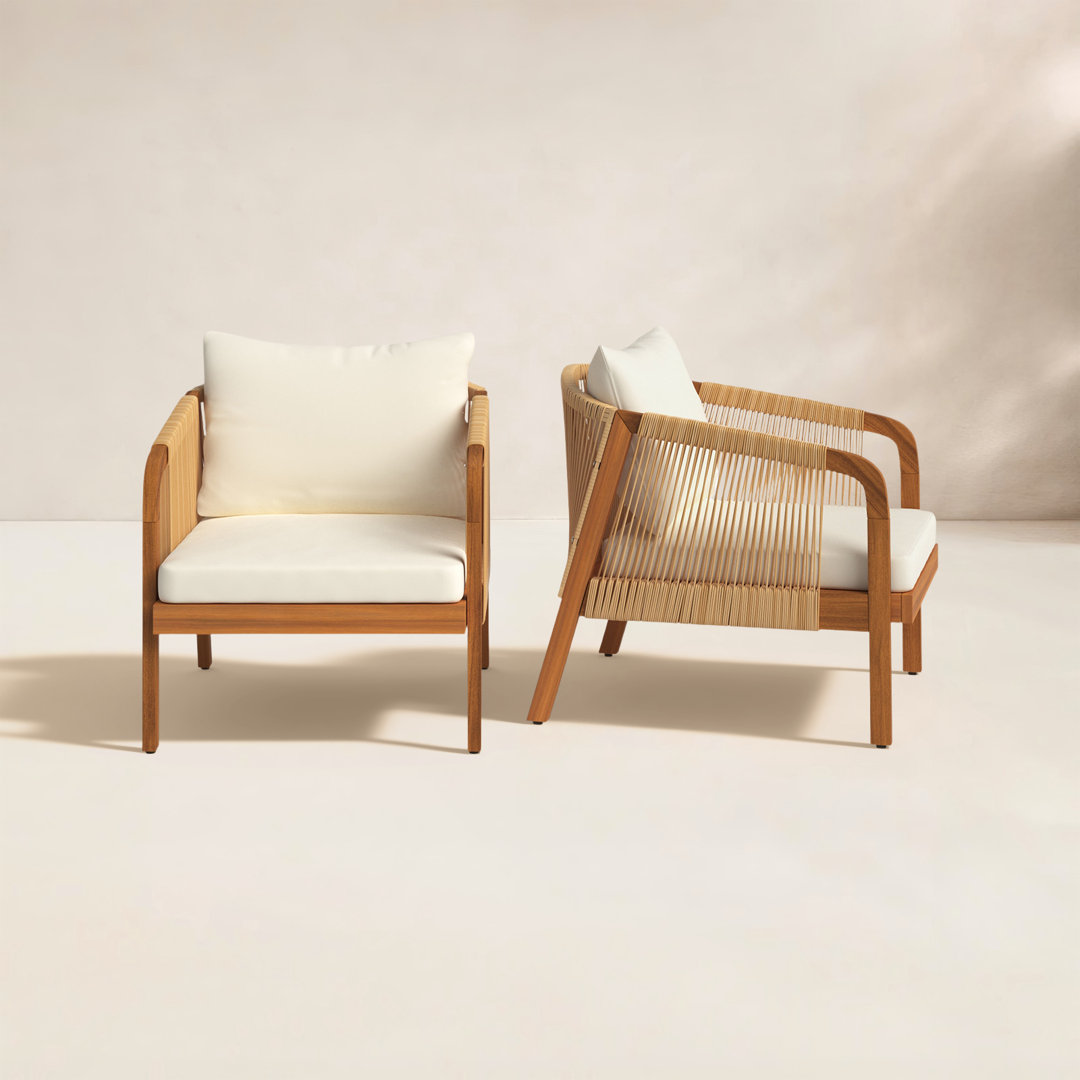 Fiora Outdoor Lounge Chair (Set of 2) Joss & Main