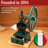 Manual Coffee Grinder - Cast Iron Coffee Bean Grinder with Conical Burr Grind, Adjustable Coarseness, Hand Crank, and Antique Design - Italian Made Espresso Accessories by Classic Cuisine (Green)-121484605