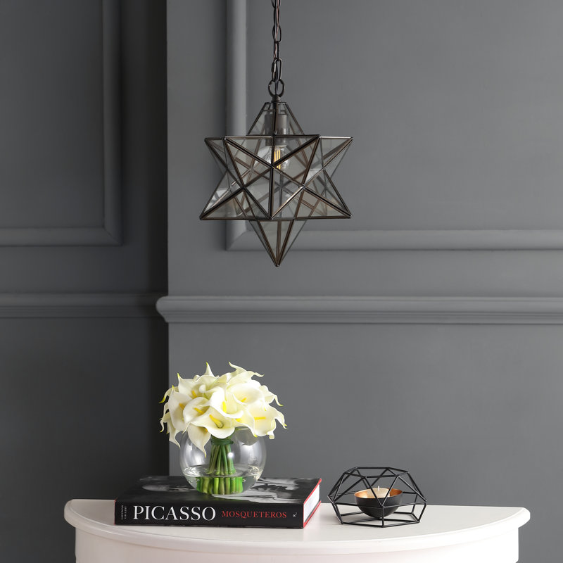 Joanie 1 - Light Pendant, Oil Rubbed Bronze, Clear Transparent