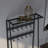 Metal Entryway Hall Tree, 25-Inch Freestanding Coat Rack with Hooks for Hallway or Bathroom