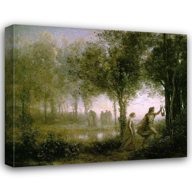 Orphée menant Eurydice des Enfers, H 20 po x l 24 po