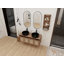 Meuble-lavabo 48 po avec 2 lavabos en céramique et support de rangement, 4 portes à fermeture en douceur, montage flottant, contreplaqué (emballage KD)-125515164