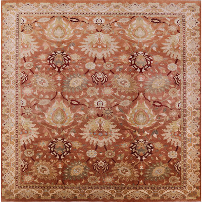 Tapis oriental rouge / vert clair Peder