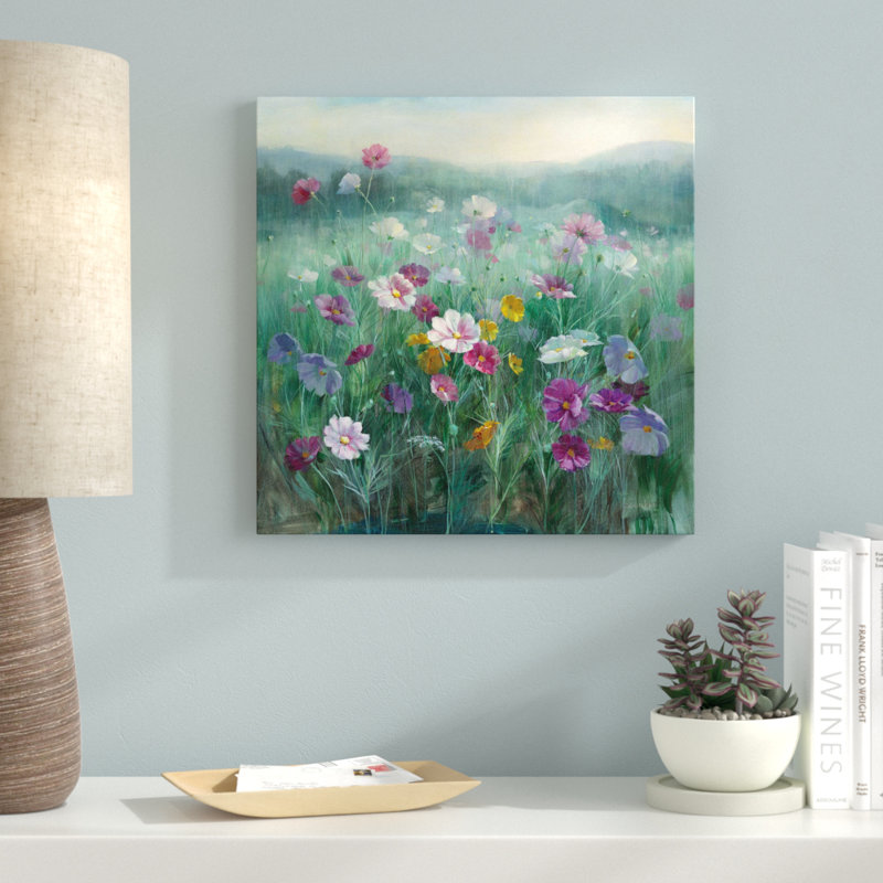 «Cosmos at Dawn», reproduction de peinture acrylique sur toile, H 36 po x l 36 po x P 1,5 po, Toile tendue