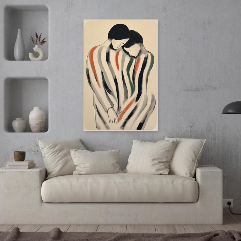 Art contemporain, art minimaliste abstrait, H 36 po x l 24 po