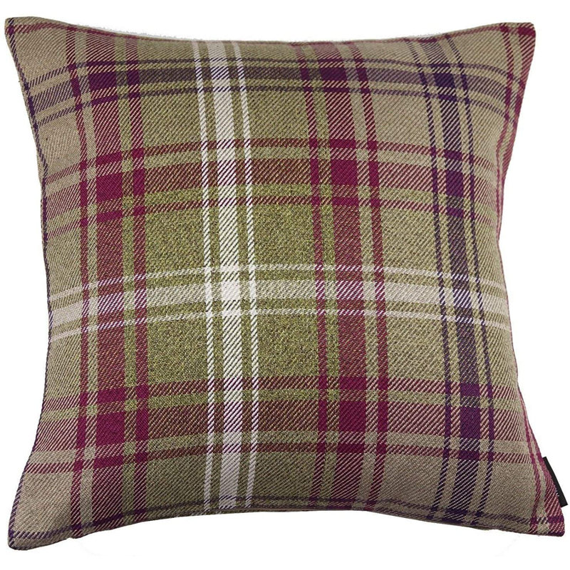 Plaid Outdoor Reversible Pillow Cover