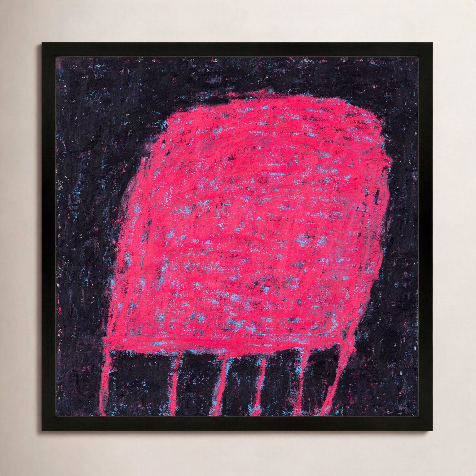 Dreya "Love Bug" Print by Stephanie Dennis, Black, 16" H x 16" W  x 1.25" D