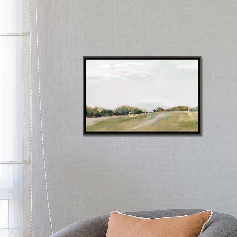 Golden Grasslands par Isabelle Z - impression d'art graphique, H 18 po x l 26 po x P 1,5 po, Pas de tapis