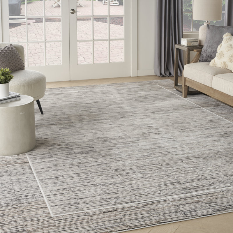 Akihiro Machine Woven Grey Indoor Rug, Rectangle 239 x 300cm 