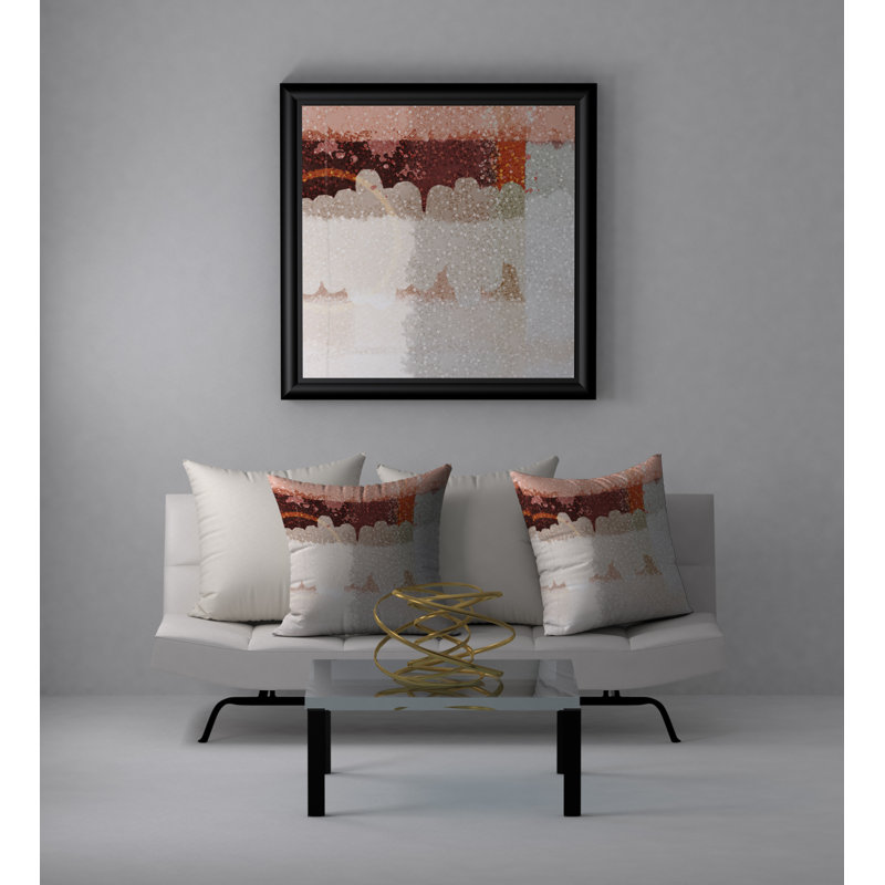Abstract Throw Pillow, 20" H x 20" W
