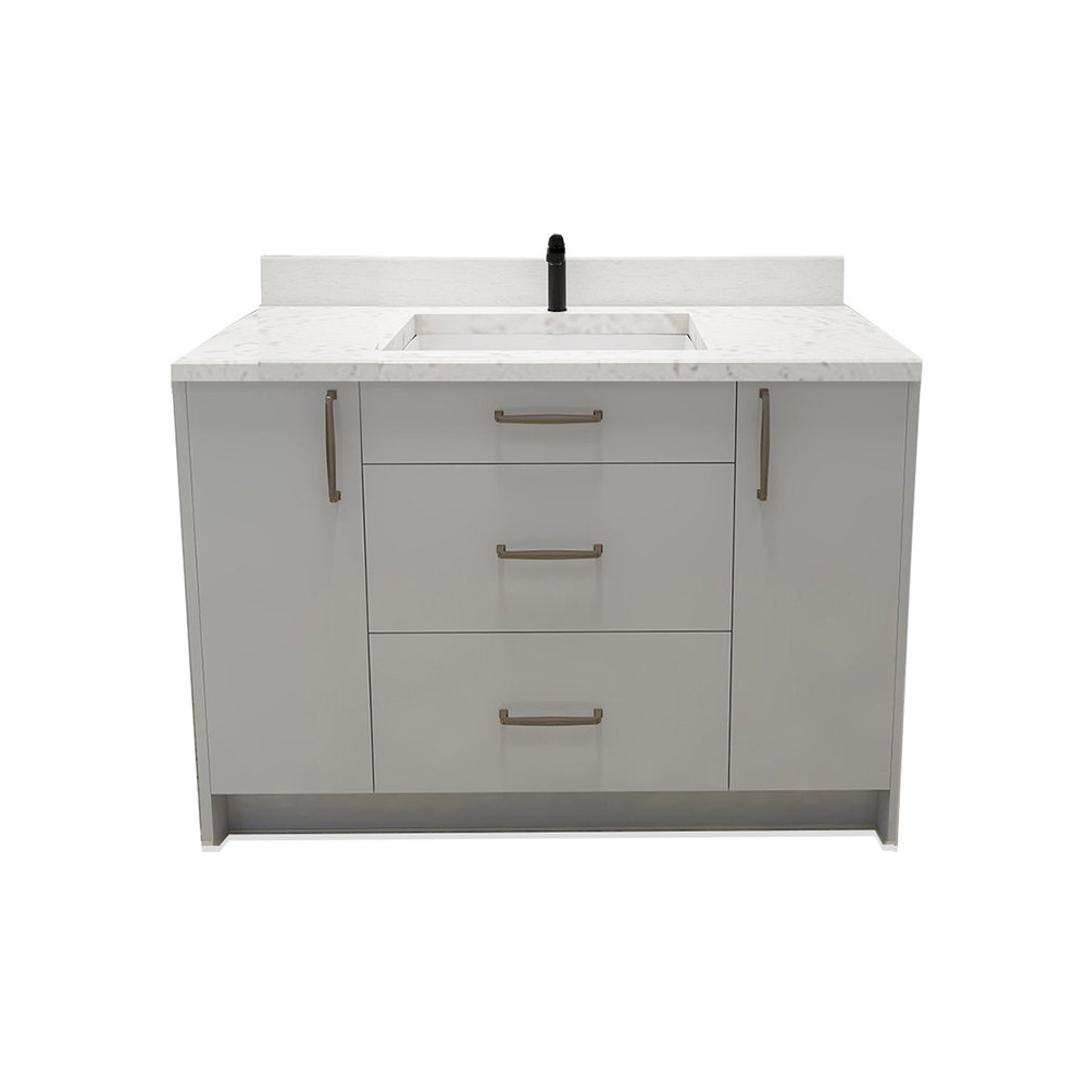 Birmingham 48" Single Bathroom Vanity Base, Ready to Install YUDEZIGN Base 
