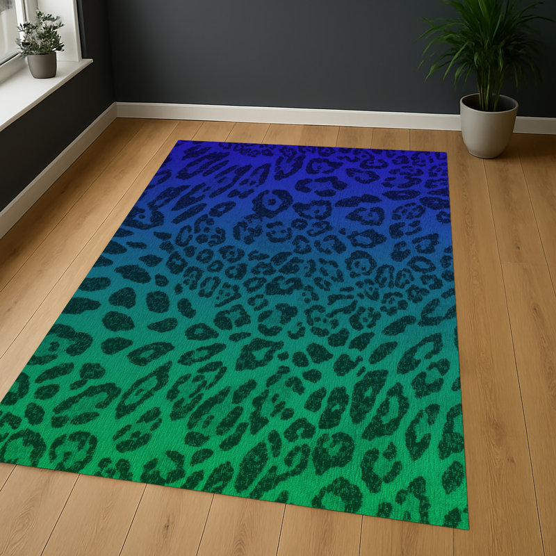 Abstract Area Rug, Rectangle 155 x 230 cm