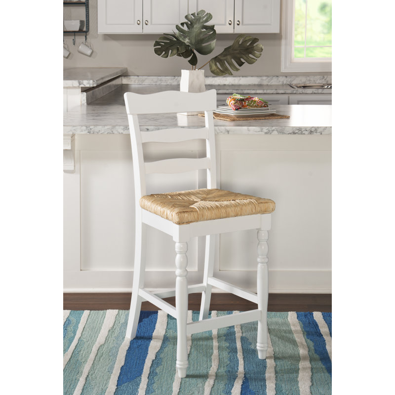 Tabouret de comptoir bar & Haley, Tabouret de comptoir (assise de 24 po de hauteur), Blanc
