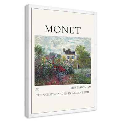 Artists Garden in Argenteuil Print by Claude Monet