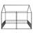2 Shared Twin Metal House Beds, Black, & Safe Construction 21 Robust Protected-309483642