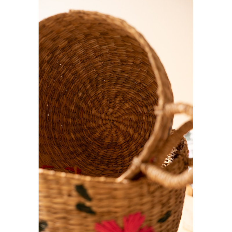  Set of 3 Seagrass Baskets – Flowers