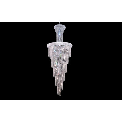 Zonia 22 - Light Dimmable Tiered Chandelier