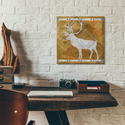  «Deer» par Erin Clark, art mural en verre acrylique, 12 po x 12 po
