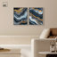«Acrylique Flow Duo», ensemble de reproductions d'art encadrées par Art Remedy, cadre argenté, 16 x 20-1980649826-1980650131