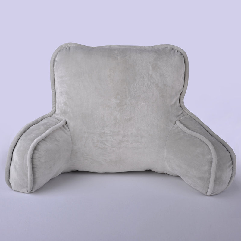 Supersoft Bedrest Pillow Cover & Insert, Light Gray