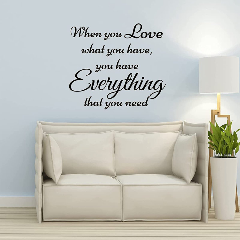 Text & Numbers Non-Wall Damaging Wall Decal, 19" H x 21" W, Black