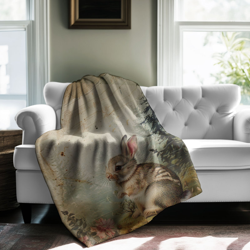 «Ephemera's Enchanted Haven» - couverture en sherpa de qualité supérieure - reproduction d'art luxueuse, Lit simple