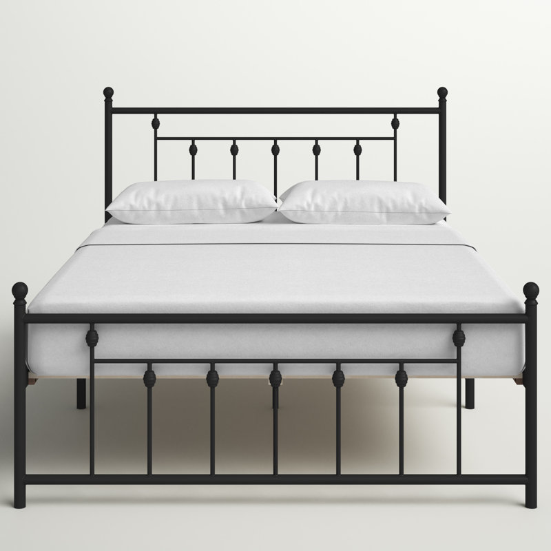 Alderson Metal Open-Frame Bed, Queen, Black