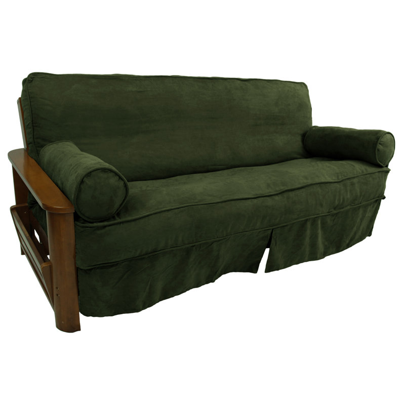 Housse pour futon à coussins carrés/rectangulaires, Vert forêt