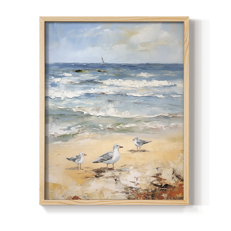 NAUTICAL Series CDLXXVI Framed Print - Solid Wood, Natural, 21" H x 17" W