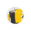 Tapis jaune lavable à motifs tissés-725614887