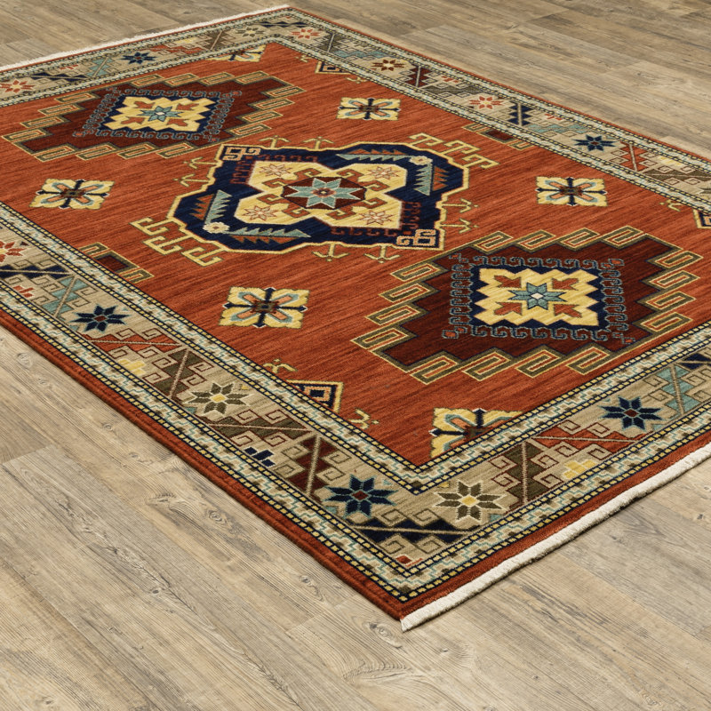 Oaklynn Oriental Indoor Rug, Rectangle 9'10" x 12'10"