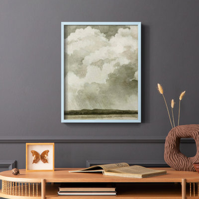 «Big Dark Sky I», reproduction encadrée - bois massif