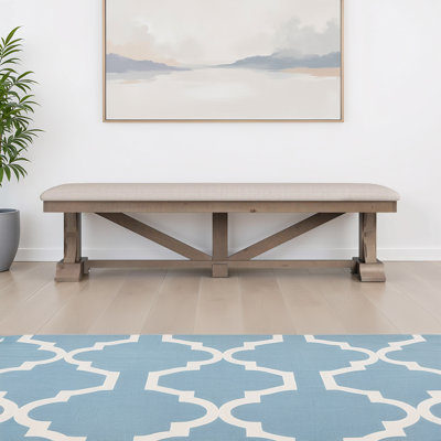 Hendon Polyester Blend Upholstered Bench
