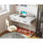 40 Inch Small Fabric Drawer Desk - Bedroom Vanity, Home Office Computer Desk For Small Spaces