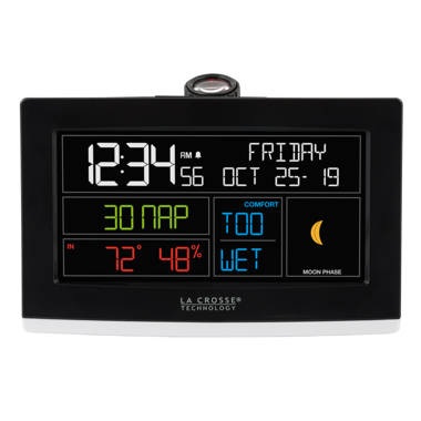 Westclox Digital Electric Tabletop Clock with Alarm in White & Reviews